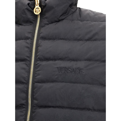 Black Polyester Shell Jacket