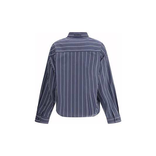 Blue Cotton Pattern Shirt