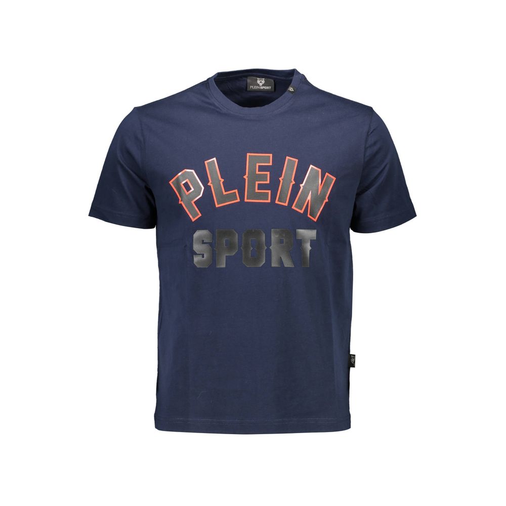 Blue Cotton Men's T-Shirt