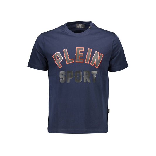 Blue Cotton Men's T-Shirt