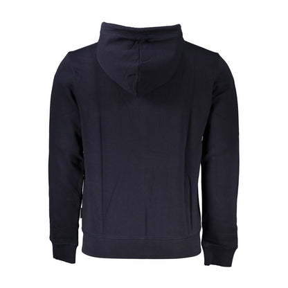 Blue Cotton Men Sweatshirt