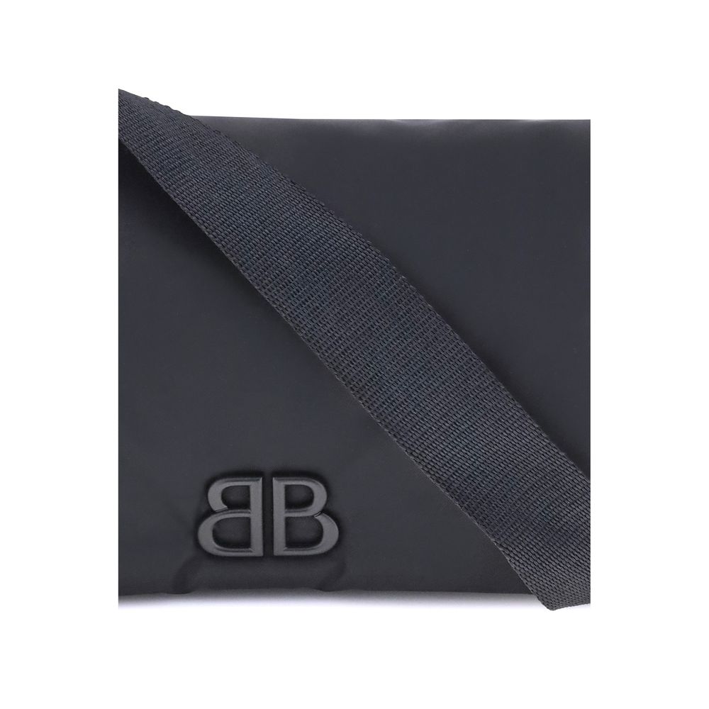Black Polyamide Shoulder Bag
