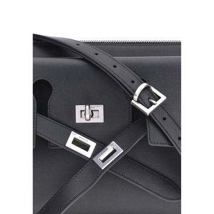 Black Calf Leather Bos Taurus Shoulder Bag