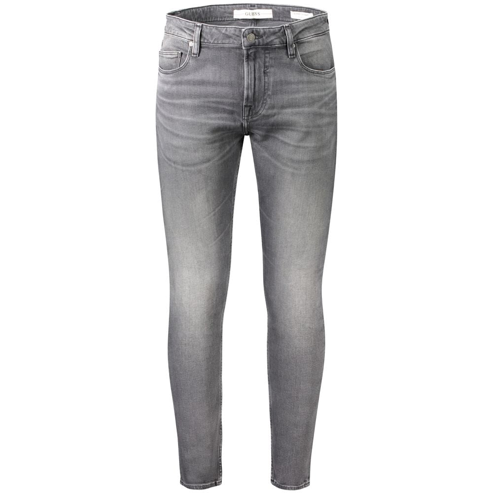 Gray Cotton Men Jeans