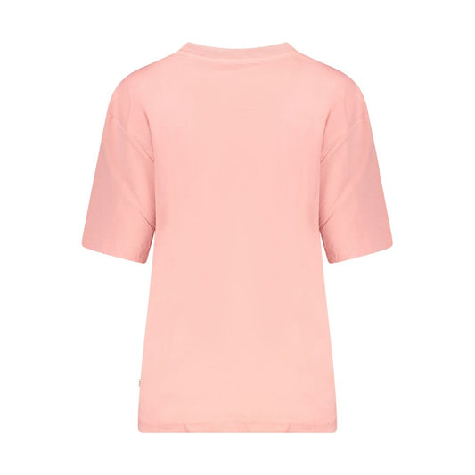 Pink Cotton Women T-Shirt