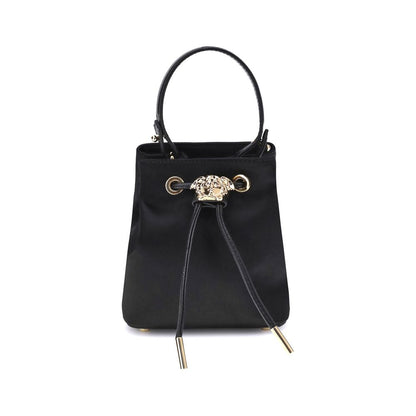 Black Viscose Shoulder Bag
