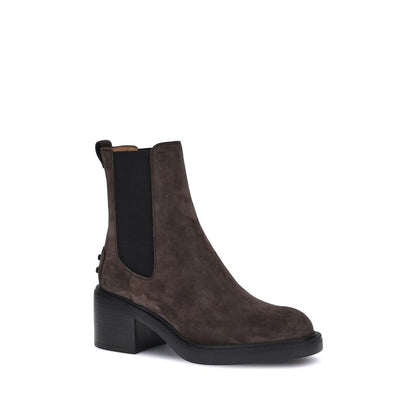 Brown Calf Leather Bos Taurus Ankle Boots