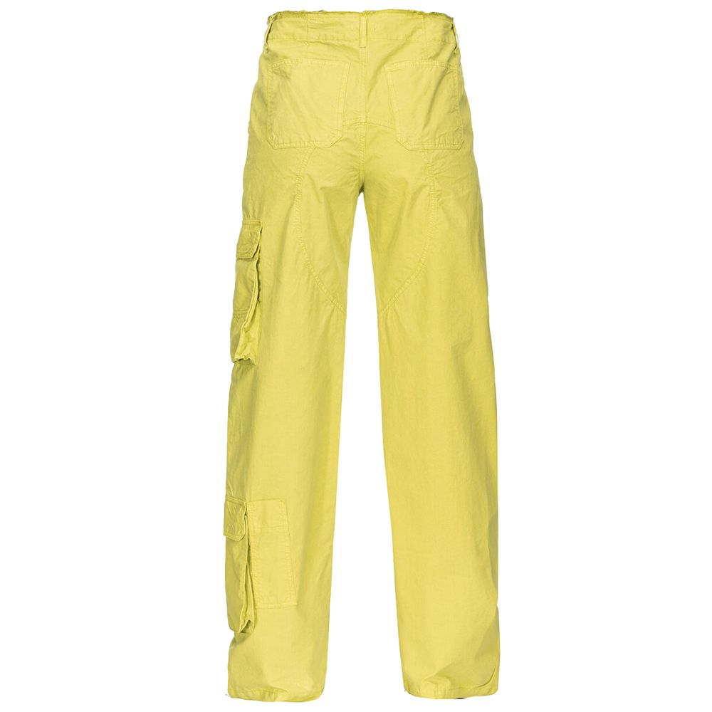 Green Cotton Women Cargo Pant