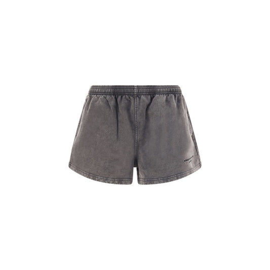 Gray Cotton Bermuda Shorts
