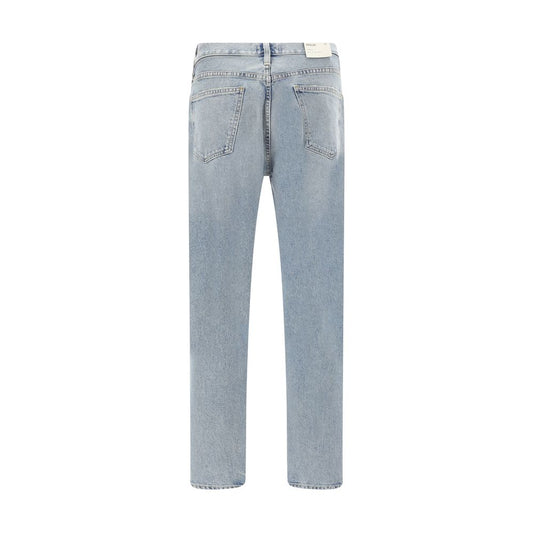 Light Blue Cotton Skinny Jeans