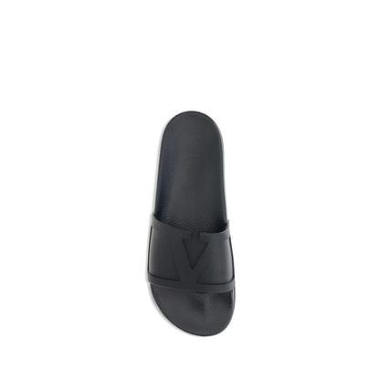 Black Rubber Sandals