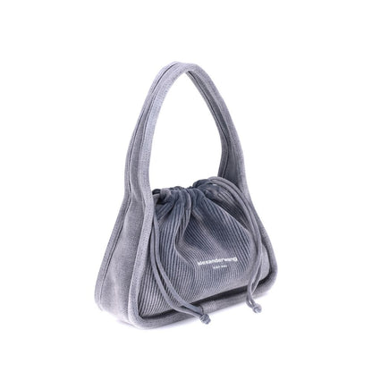 Light Blue Cotton Shoulder Bag