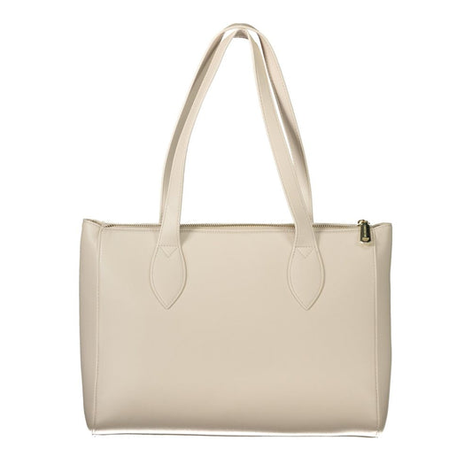 White Polyethylene Women Handbag
