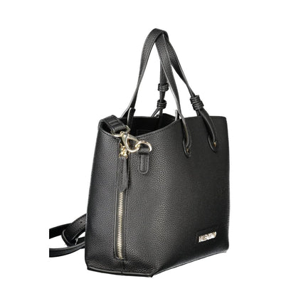 Black Polyethylene Women Handbag