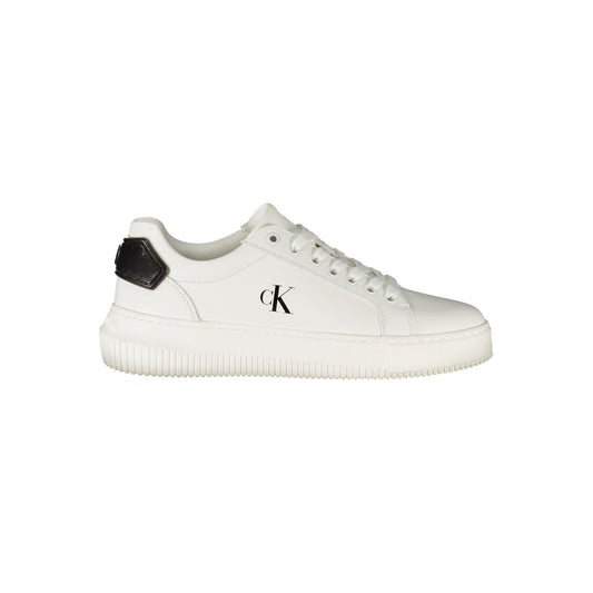 White Polyester Sneaker