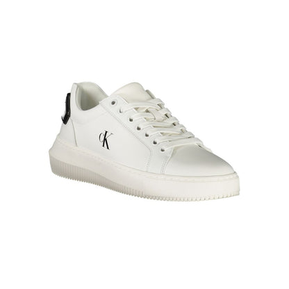 White Polyester Sneaker