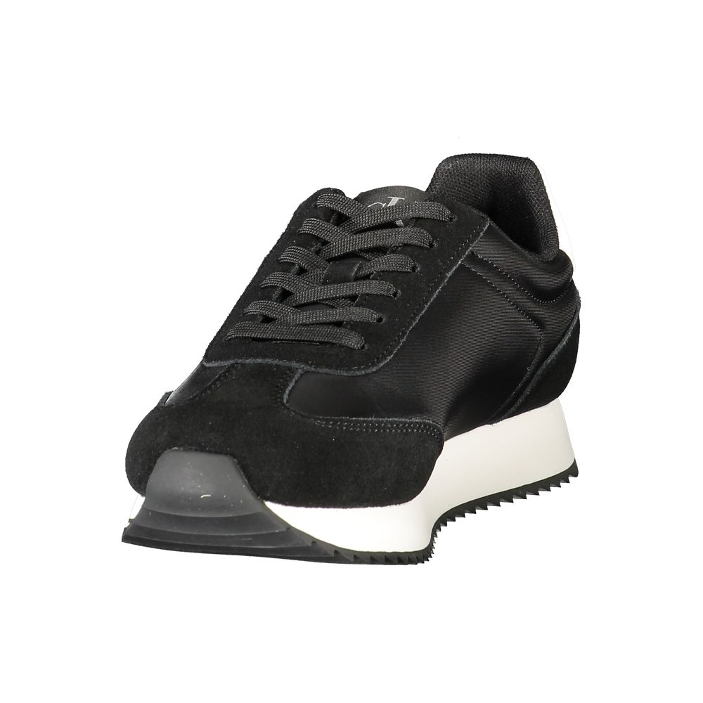 Black Polyester Sneaker