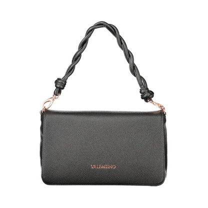 Black Polyethylene Women Handbag