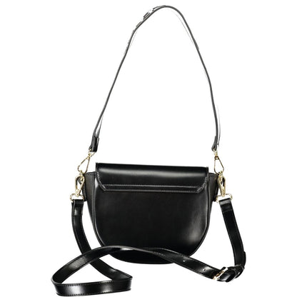 Black Polyethylene Women Handbag