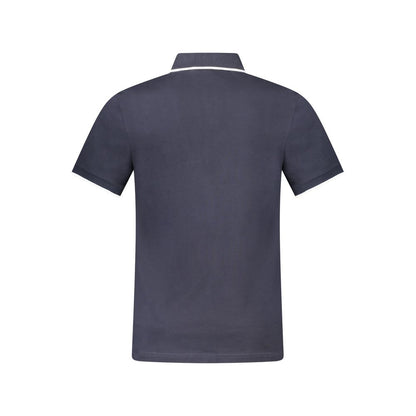 Blue Cotton Polo Shirt