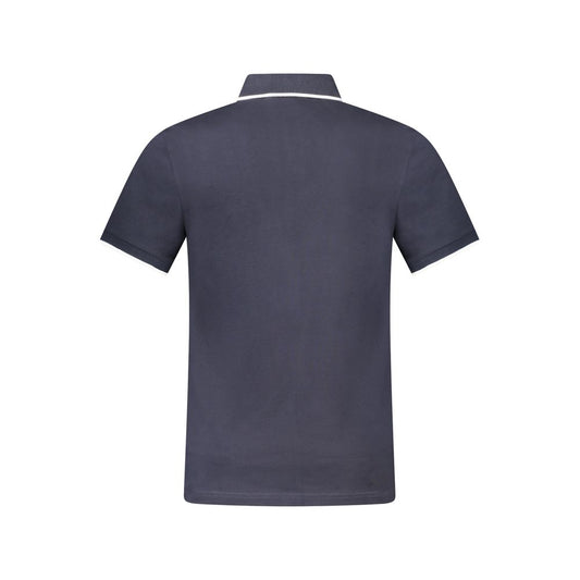 Blue Cotton Polo Shirt