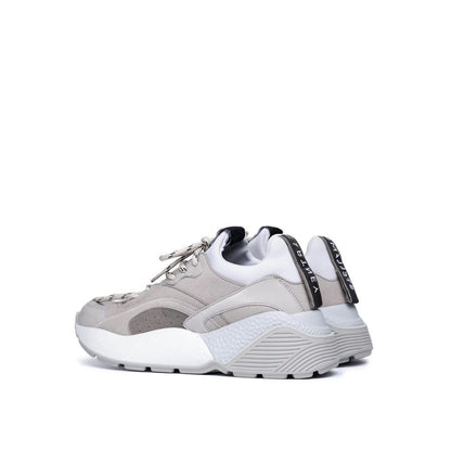 Gray Vegan Leather Chunky Sneakers