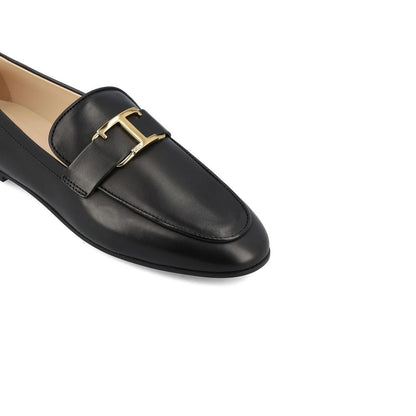 Black Calfskin Slip-On Loafers