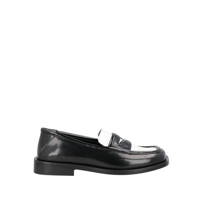 Black Leather Slip-On Loafers