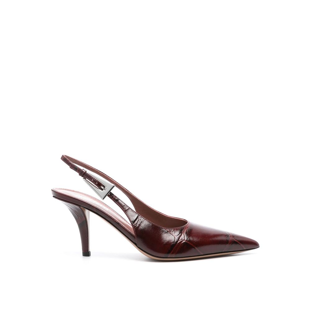 Red Calfskin High Heel Pumps