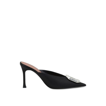 Black Silk Mules