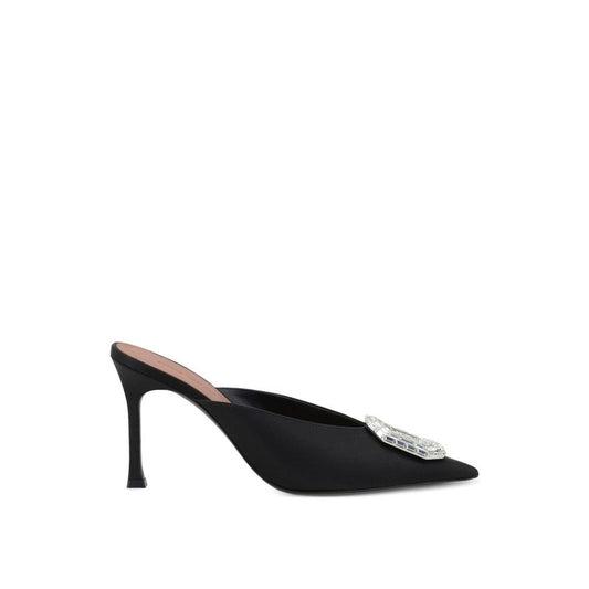 Black Silk Mules