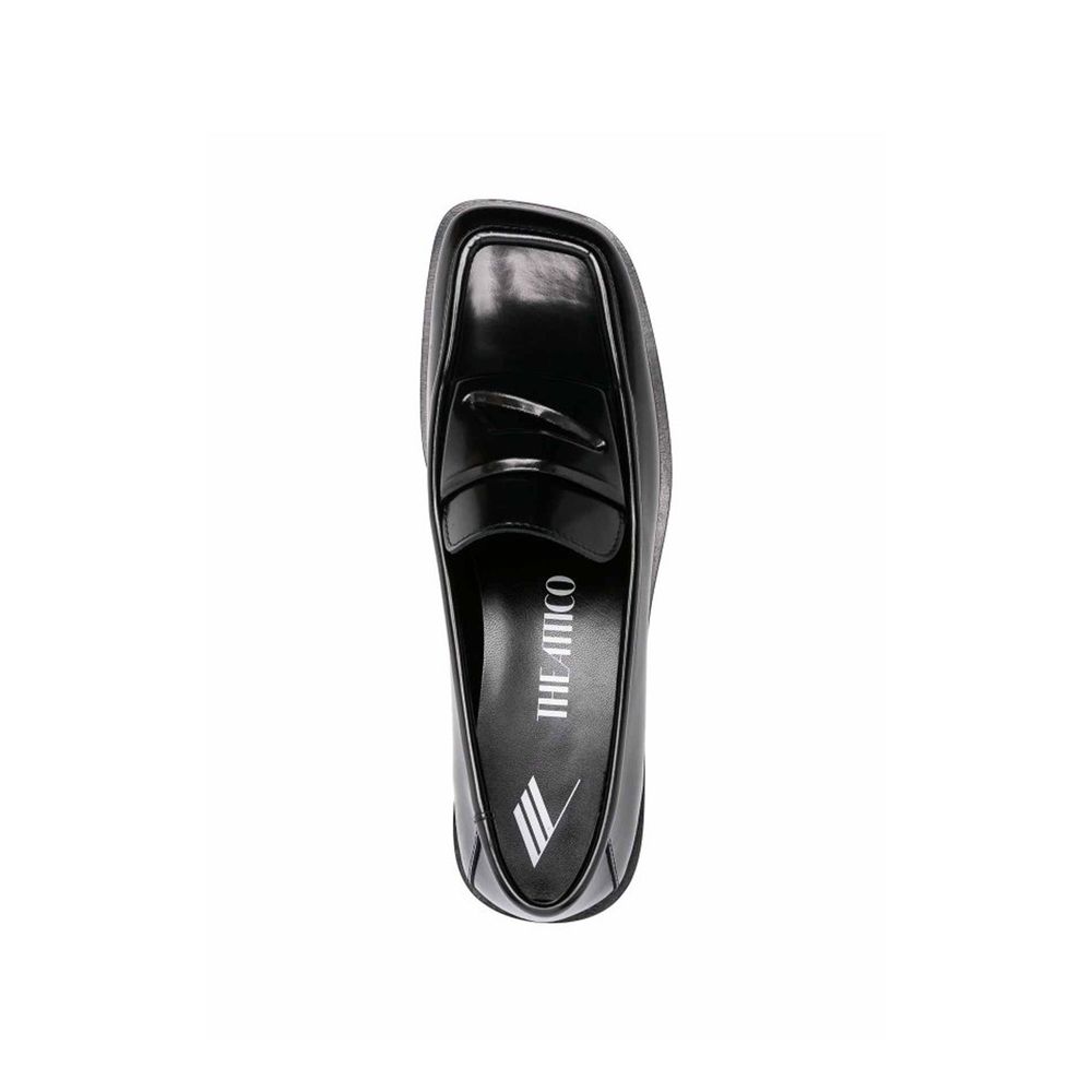 Black Calfskin Slip-On Loafers