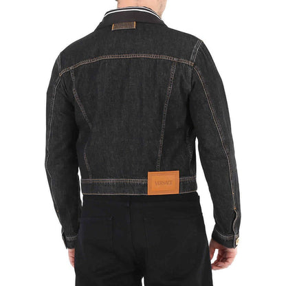 Black Cotton Denim Jacket