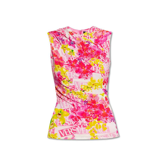 Multicolor Elastane Tank Tops