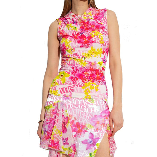 Multicolor Elastane Tank Tops