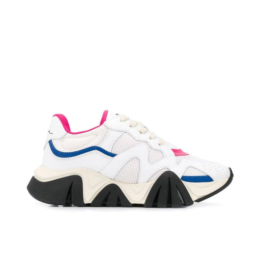 White Leather Chunky Sneakers