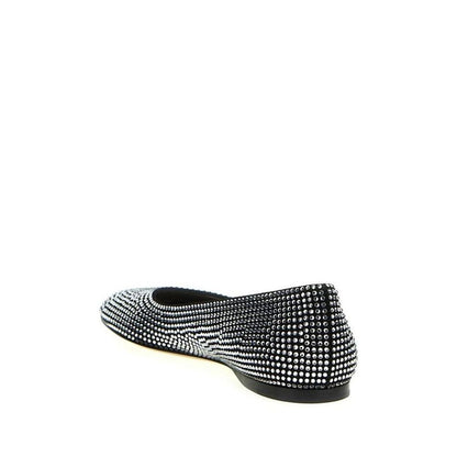Black Goatskin Ballet Flats