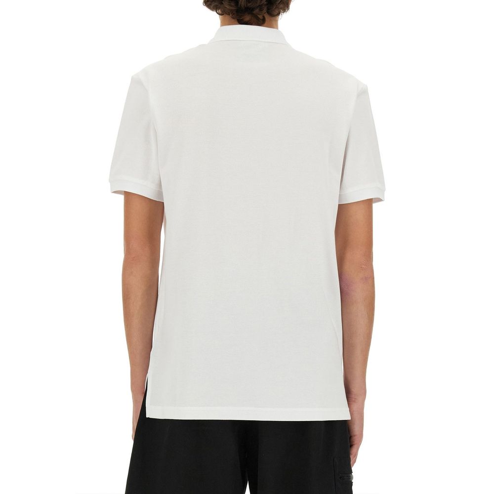 White Cotton Polo Shirt