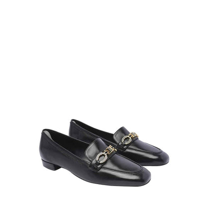 Black Calfskin Slip-On Loafers