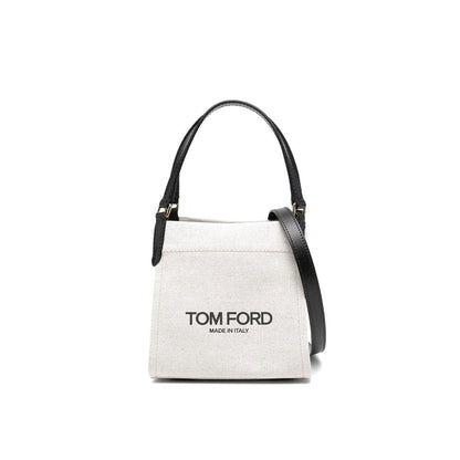 Beige Canvas Tote Bag