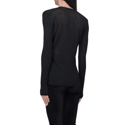 Black Polyamide Tank Tops