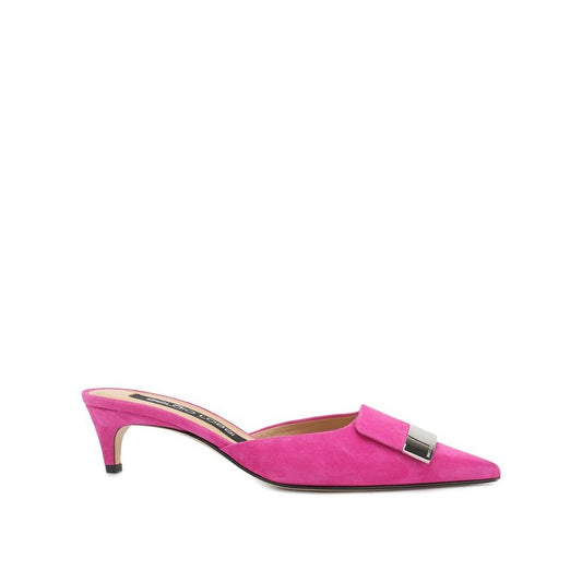 Multicolor Calfskin Mules