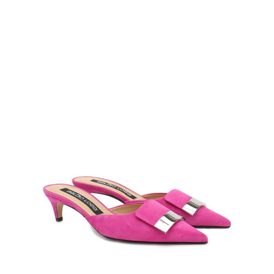 Multicolor Calfskin Mules
