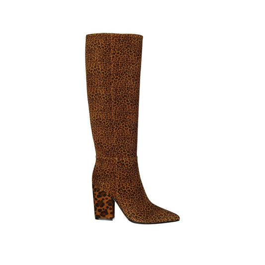 Brown Calfskin Over The Knee