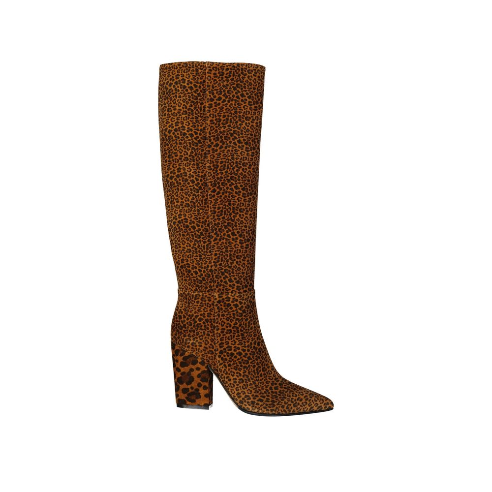 Brown Calfskin Over The Knee