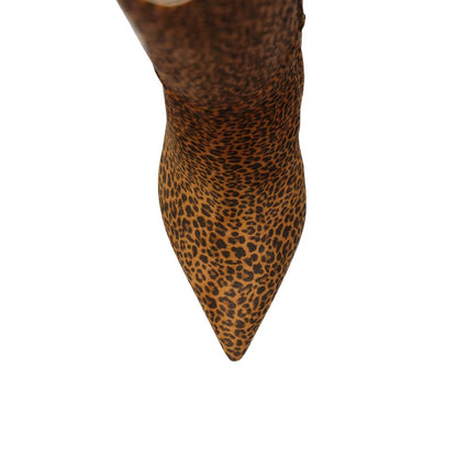 Brown Calfskin Over The Knee