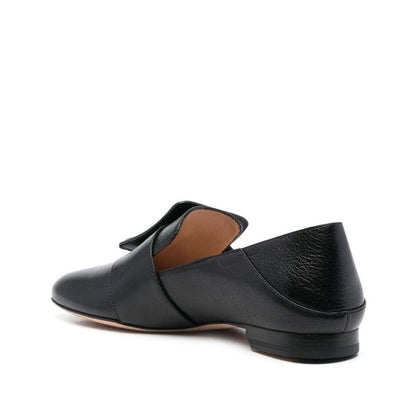 Black Calfskin Slip-On Loafers