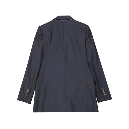 Blue Virgin Wool Blazer