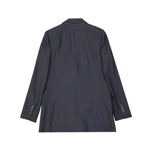 Blue Virgin Wool Blazer