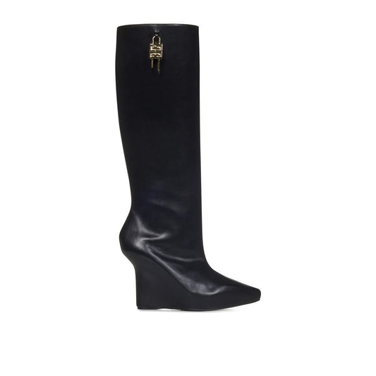 Black Calfskin Boots